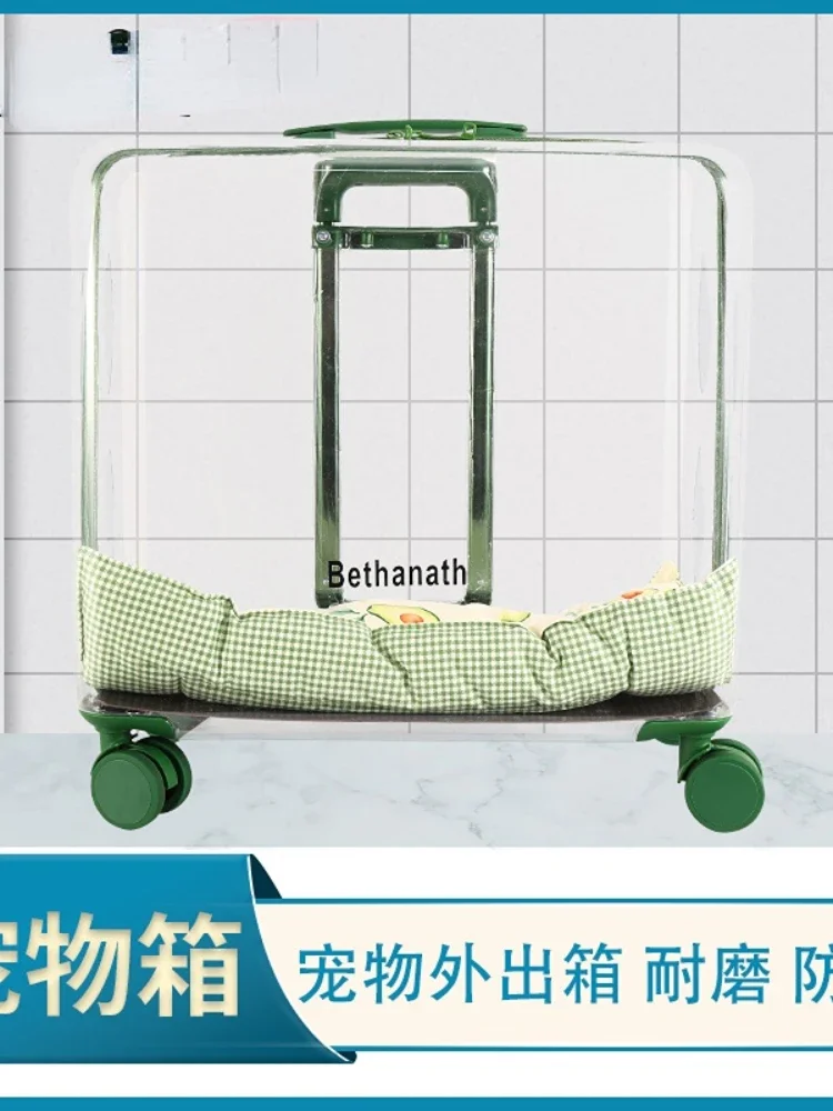 

Cat Bag Dog Outing Suitcase Portable Clear Cat Suitcase Portable Travel Carry Box