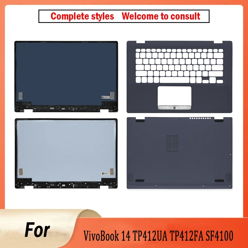 

New Case For VivoBook 14 TP412UA TP412FA SF4100 Laptop Shell LCD Top cover/Back Cover/Front Bezel/Bottom Case