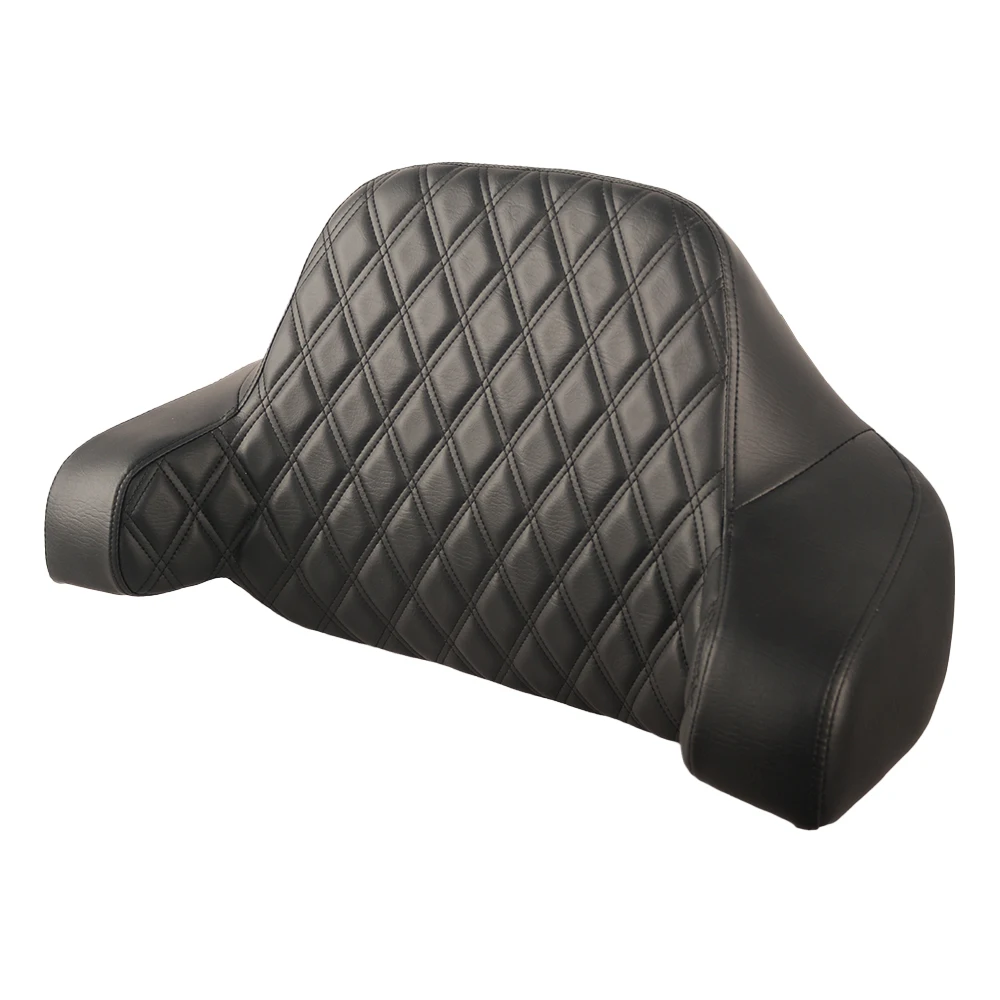 Motorcycle Accessories Black Diamond King Backrest Pad for Harley Davidson Touring Road Glide Road King 2014-2025 Soft - Image 2