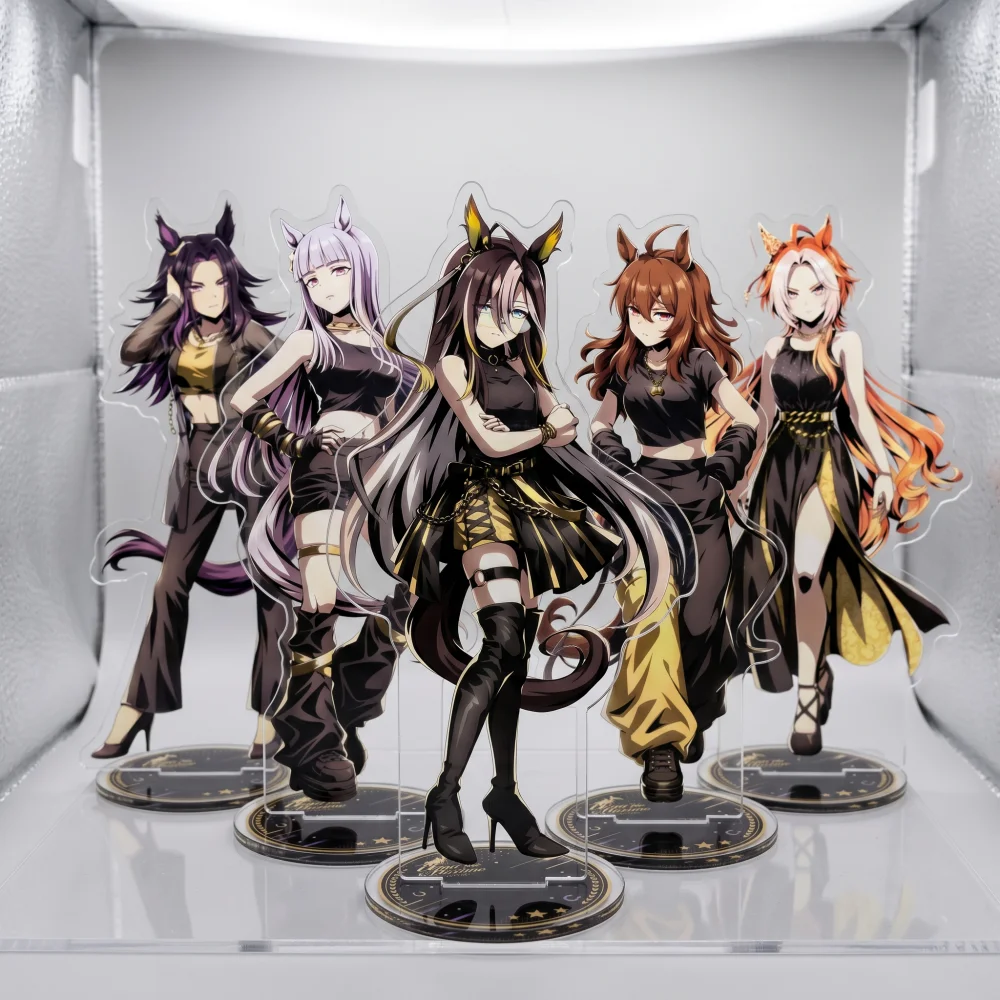 Chaveiro de Acrílico Colecionável Anime Uma Musume Pretty Derby: Tokai Teio, Oguri Cap, Special Week - Figura Transparente para Presente