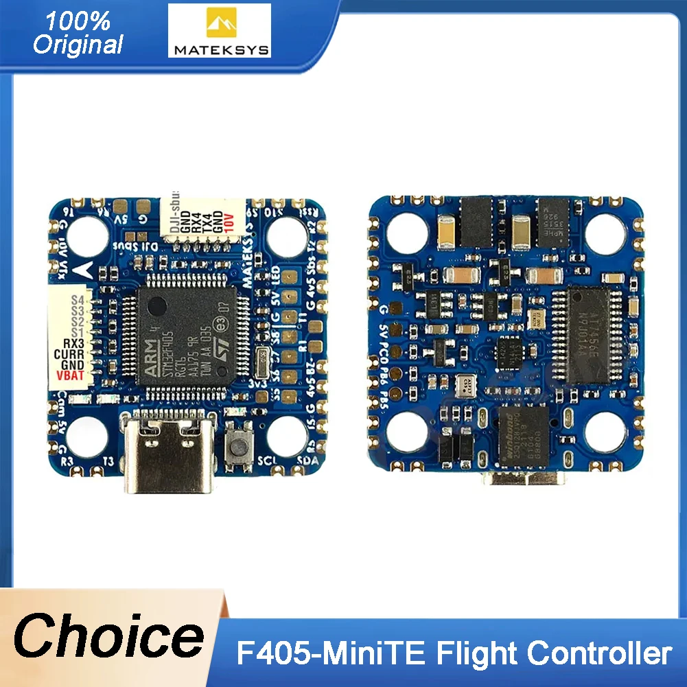 

MATEK F405 F405-MiniTE Flight Controller W/OSD Baro Blackbox STM32F405RGT6 ArduPilot INAV for RC FPV Drone F722-miniSE Upgrade