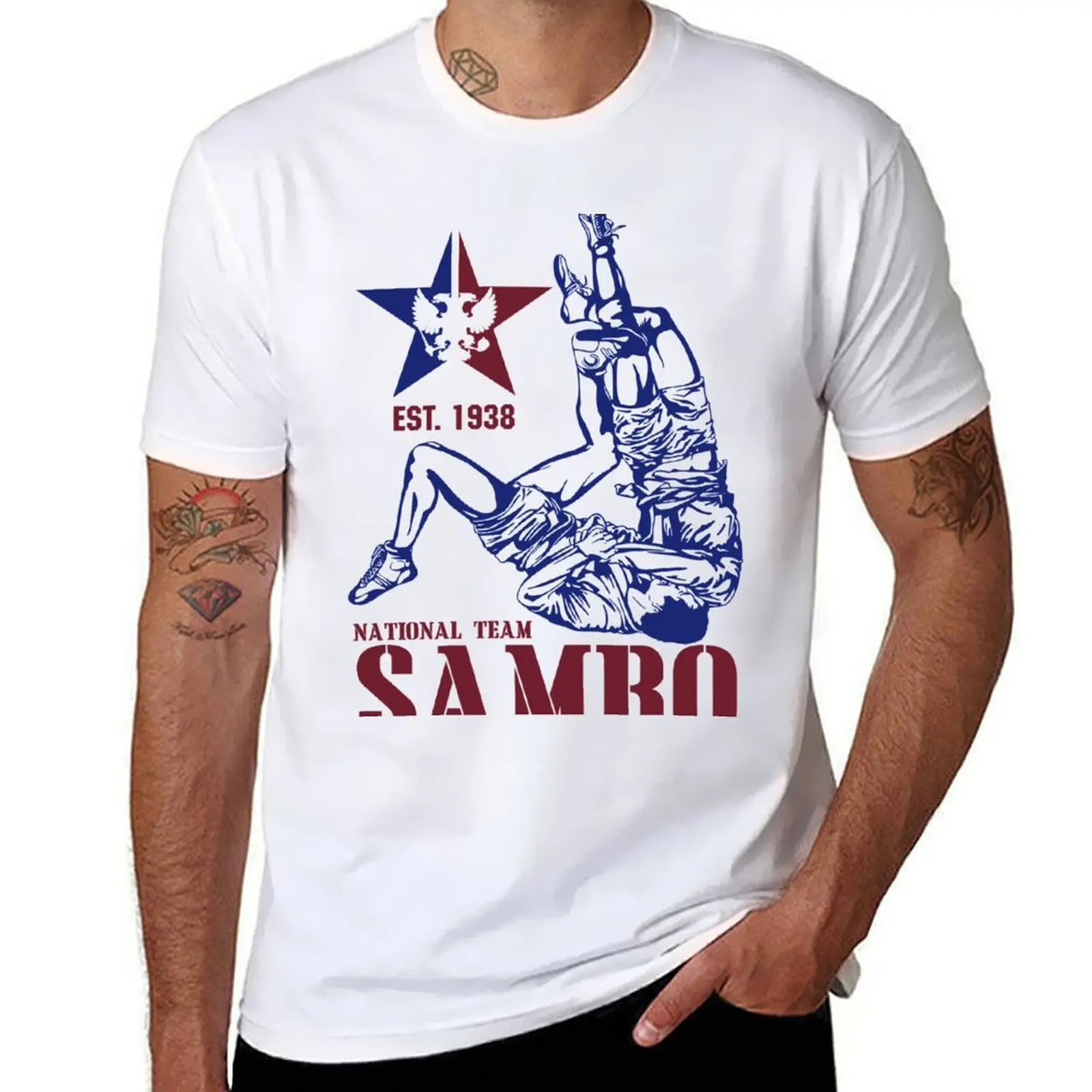 

Sambo T-Shirt anime t shirts oversize man t shirt summer funny t shirts dark humor T-shirt