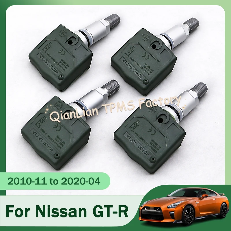 

For Nissan GT-R 2010 to 2020 Car Tire Sensors System 4pcs 40700-1AY1A 315MHz Tire Pressure Monitor Systems