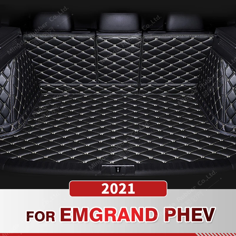 

Auto Full Coverage Trunk Mat For GEELY Emgrand PHEV 2021 Car Boot Cover Pad Cargo Liner Interior Protector Accessories