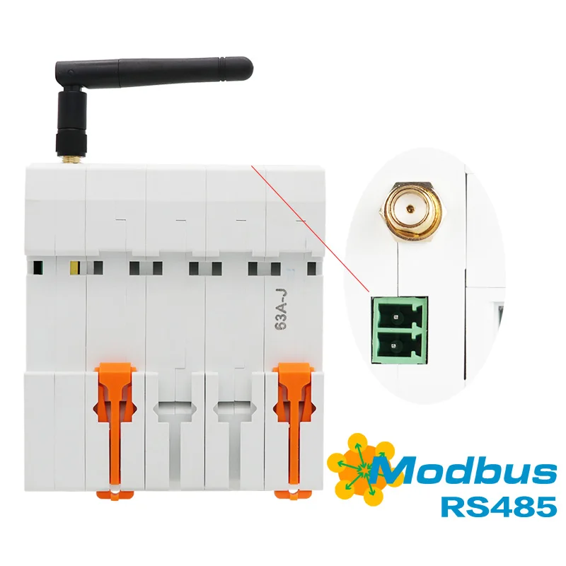 Zigbee Tuya 4P Smart MCB misuratore di energia Timer interruttore protezione corrente di tensione controllo vocale Alexa Google Alice