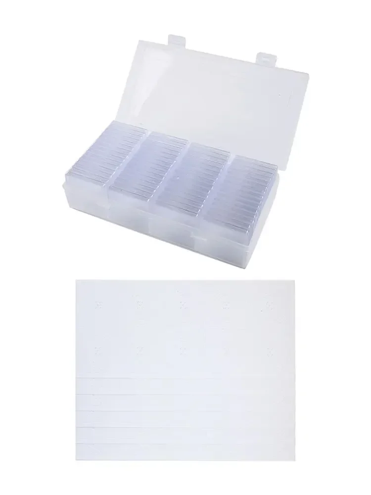 60PCS Collection Organizer Storage Box Coin Capsule Case Container Square Collectable Coin Protective Case Coin Organizer