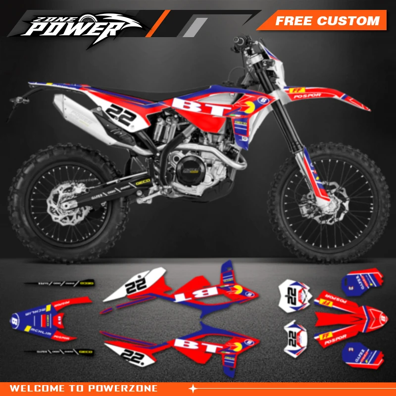 Powerzone Custom Backgrounds Graphics Decals Sticker Kits for Beta RR 125 200 250 300 350 390 430 480 2020 2021 2022 17