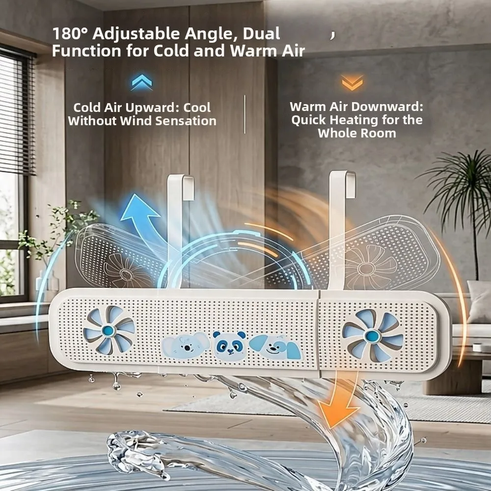 Adjustable Air Conditioner Windshield Anti Direct Blowing Hanging Air Conditioner Outlet Baffle with Aromatherapy Windproof