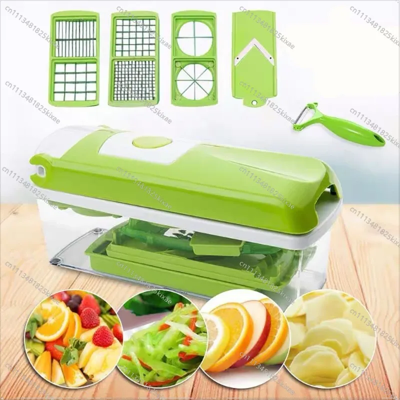 For The New Multi-function Vegetable Cutter, Kitchen Gadget 12-piece Cutter, Household Slicer, Potato Grater
