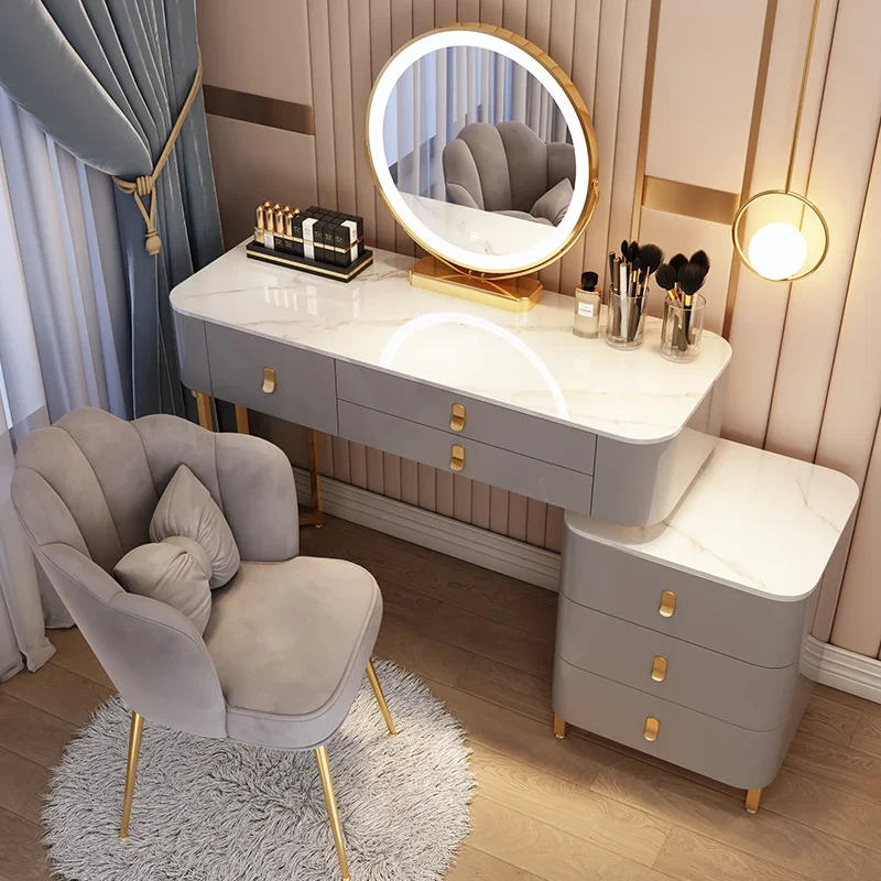 Solid Wood Bedroom Dressing Table Modern Luxury Drawer European Dressing Table Make Up Girls Tocador De Maquillaje Furniture