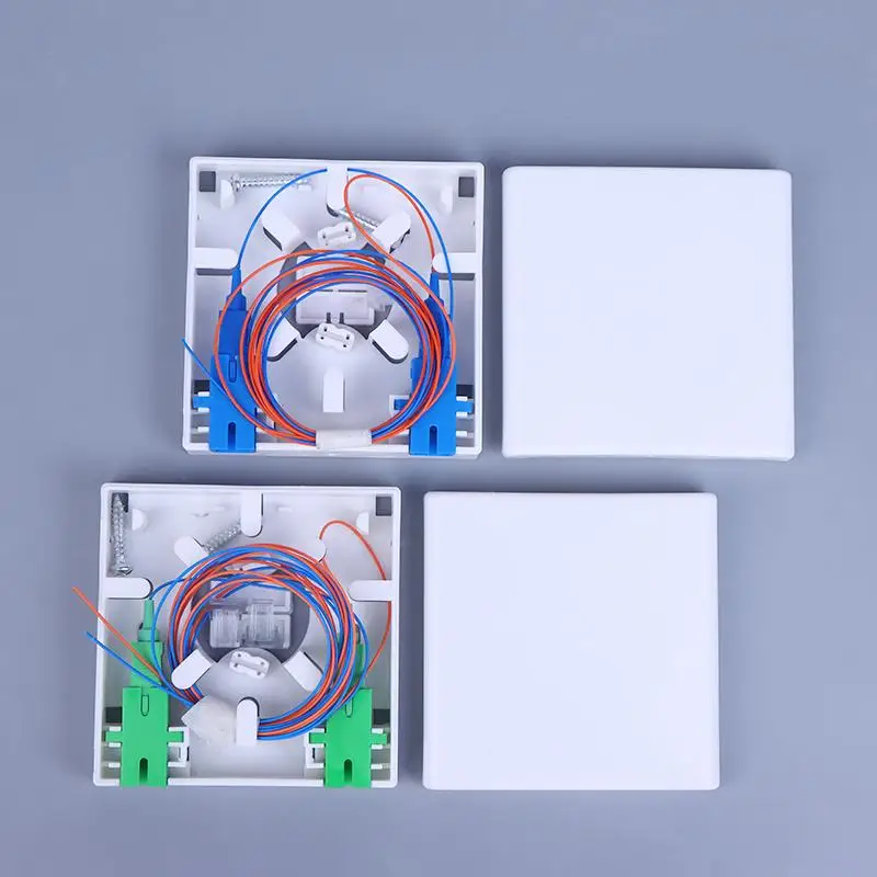 86 Information Panels Fiber Optical Terminal Junction Box Fiber Optic Splice Box SC Adapter LC Adapter 2 Core Fiber Combination