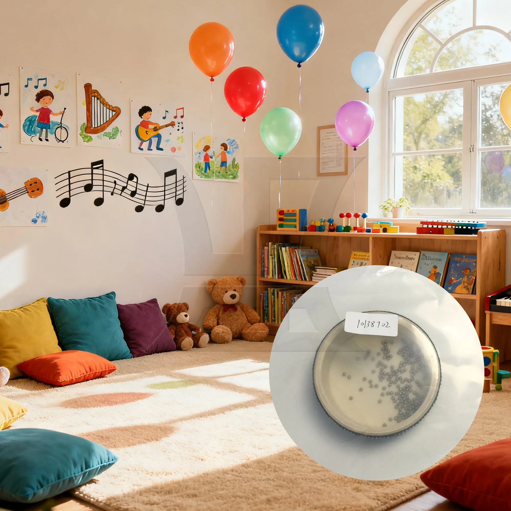 

Yibuy 1pc Wave Bead Ocean Drum Musical Instrument 4inch High Quality Materials