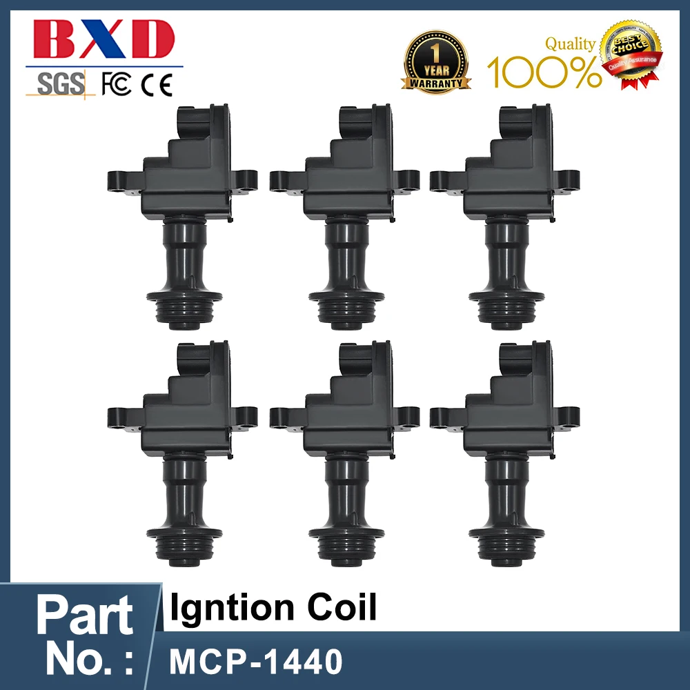 

1/6PCS Lot MCP-1440 22448-AA100 MCP1440 22448AA100 Ignition Coil For 1998-2000 Nissan Skyline R34 GT Neo Stagea RB25DE RB