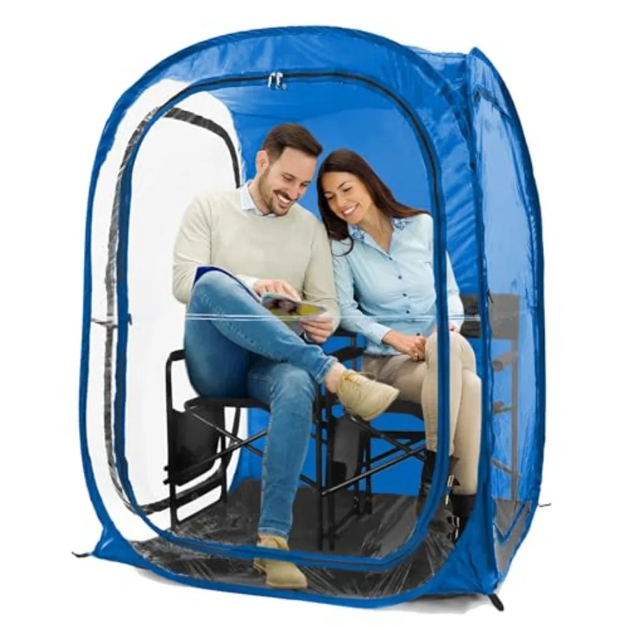 

WeatherPod Pop-Up Sports Tent 1-2 Person Instant Setup MyPod Original Shark Tank All-Weather Pod Shelter for Outdoor Sports Rai