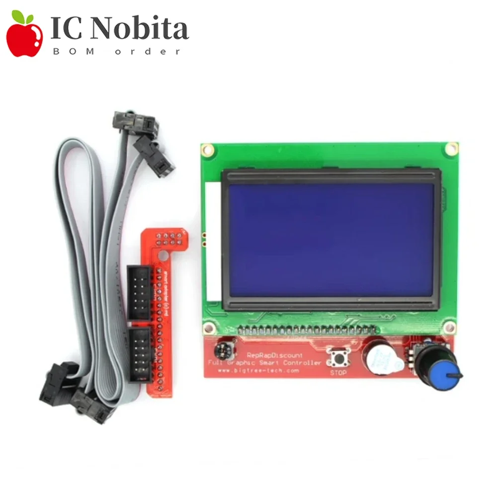 RAMPS 1.4 Smart Controller Board + 12864 LCD Display Panel Kit for 3D Printer RepRap Arduino Mega
