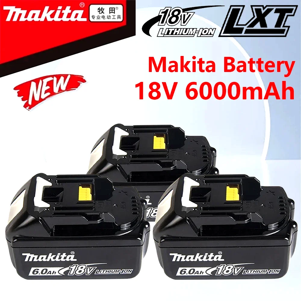 

Original Makita 18V 6AH Rechargeable Lithium Ion Battery With Battery indicator For Makita BL1830 BL1840 BL1850 Power Tool Batte