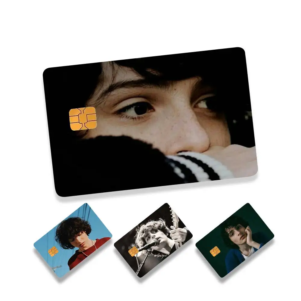 

Finn W-Wolfhard HD Waterproof Card Skins Protective Stickers for Credit Bank Game Cards