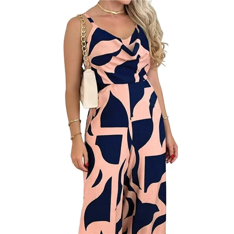 【Festival】Jumpsuits For Women Strap Backless One Wide Leg Piece Jumpsuits Rompers Going Out Vacation Summer