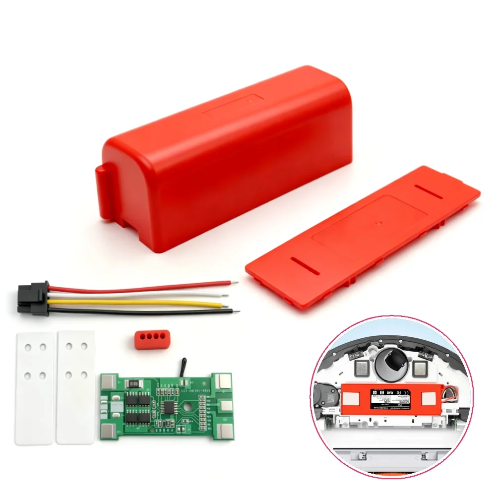 18650 Li-ion Battery BMS PCB Case for Xiaomi Roborock Vacuum Cleaner S55 S60 S65 S50 S51 S5 MAX S6 Nesting Lithium Box Housing