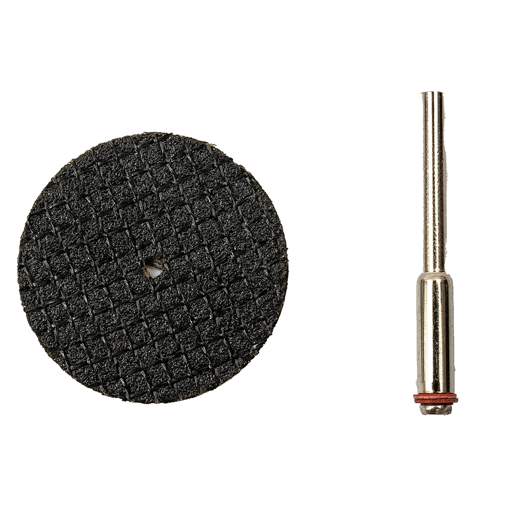 Resin Cutting Wheel Cutoff Discs 25pcs Mandrel Rotary Tool Accessories for Metal Cutting and Efficient Resin Cutting