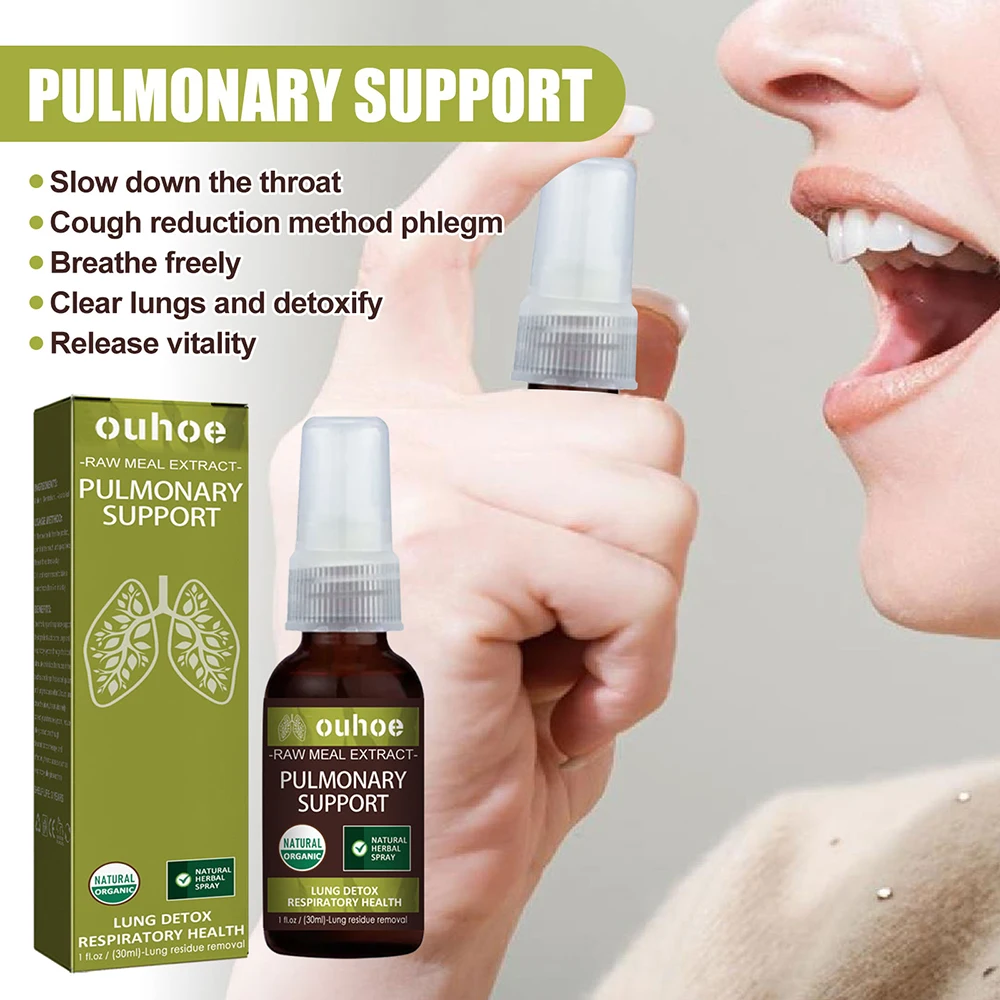 Purely Natural Herbal Repair Spray Lung Cleansing Relieves Phlegm Dry Throat Itching Fresh Breath Oral Spray Health Care 30ml