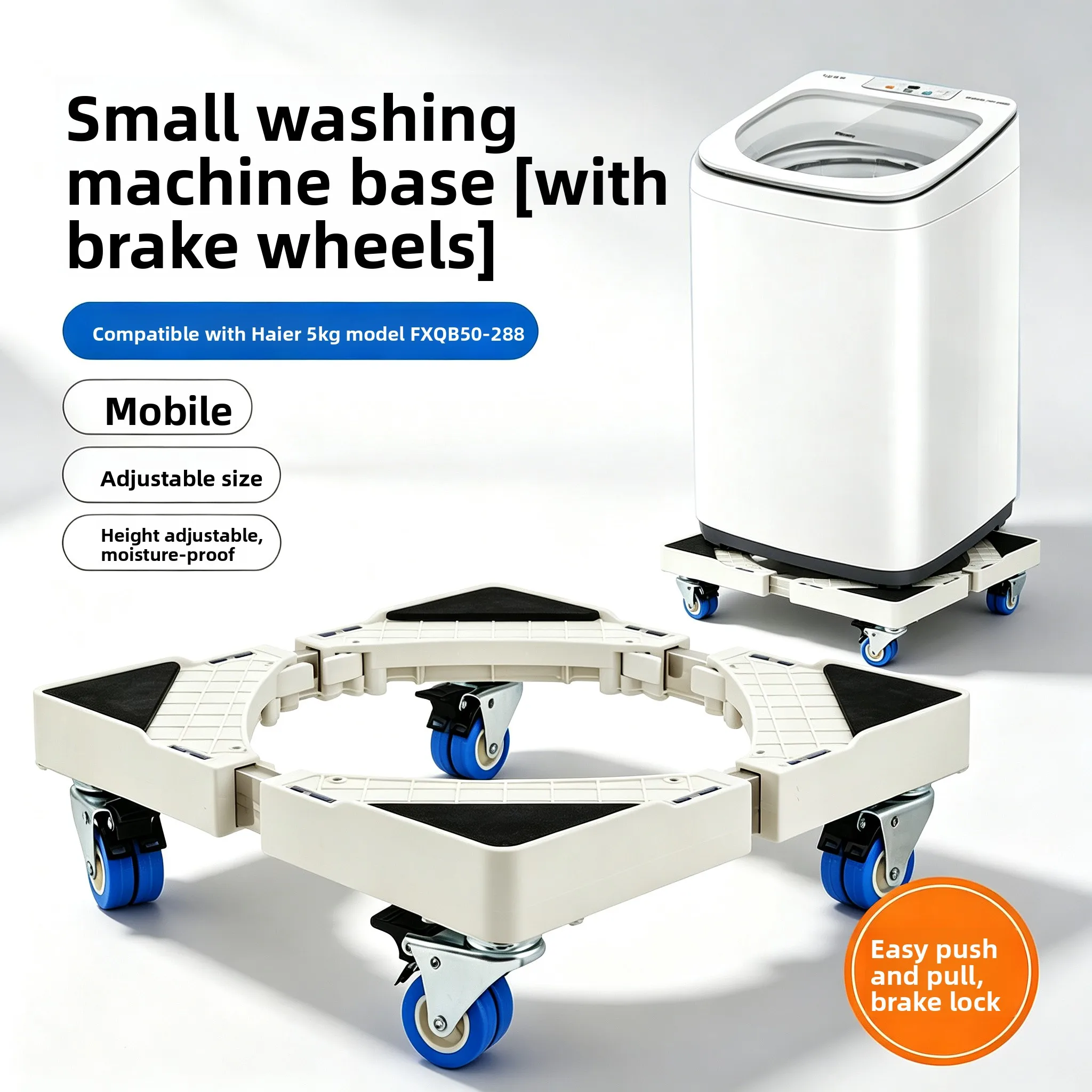 washing-machine-stand-base-with-wheels-mobile-fixing-pad-heightening-bracket-suitable-for-xqb50288-plastic-material