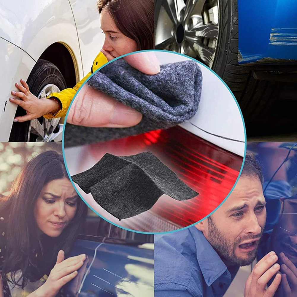 3PCS Auto Detailing Cloth Easily Repair Nanosparkle Car Scratches Repairer Nano Sparkle Erase Scratch Remover for Car Scratches