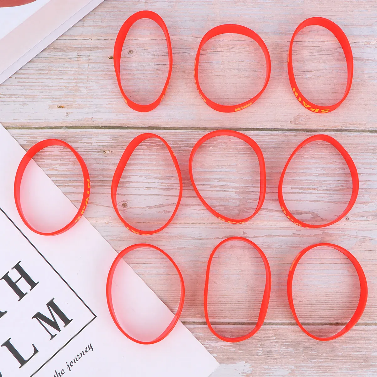 

Набор из 10 силиконовых браслетов с флагами стран для спортивных мероприятий и поддержки команд