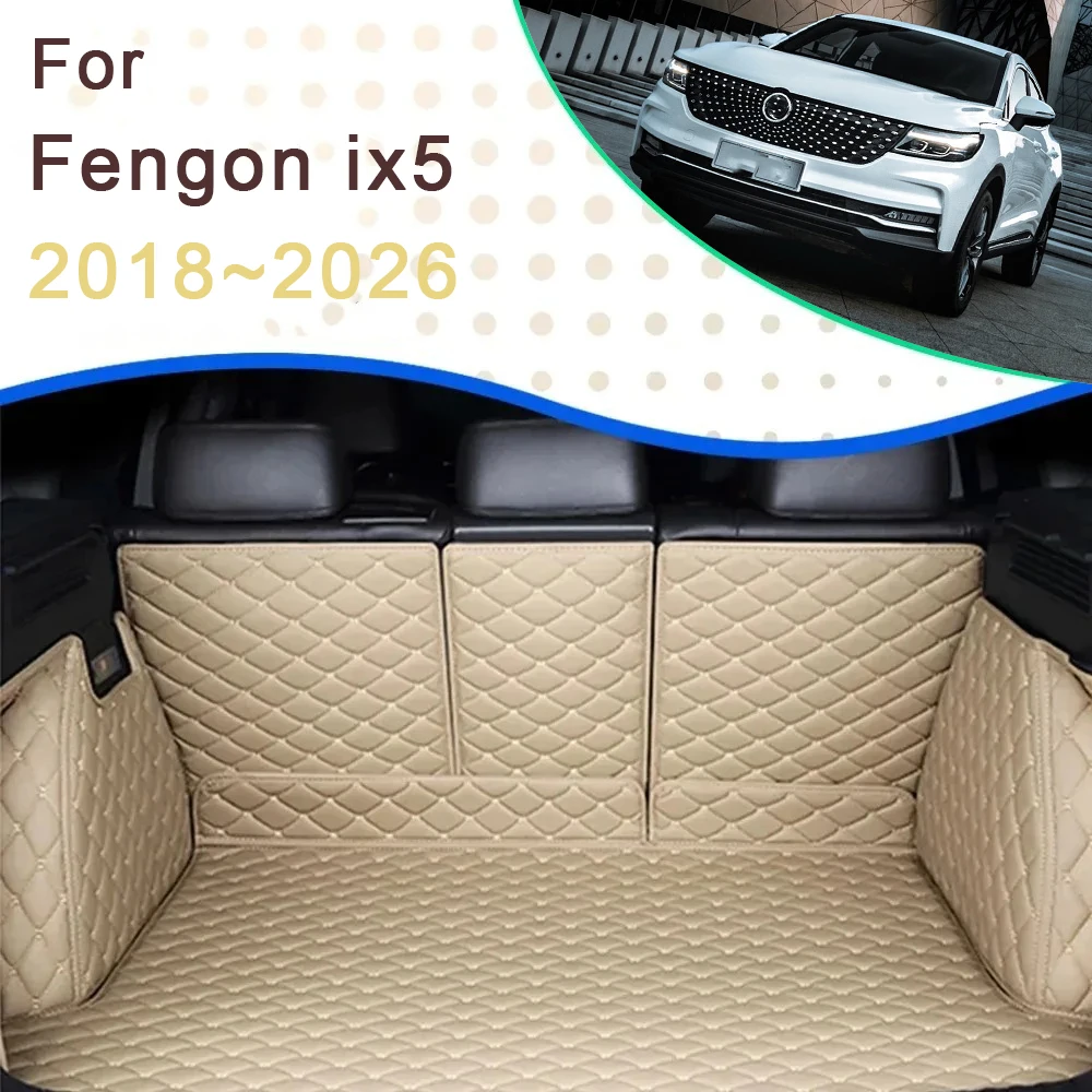 

For Fengon ix5 Fengguang DFSK Glory iX5 F5 2018~2026 Car Rear Trunk Mat Pad Tray Carpet Mud Durable Luggage Auto Accessories