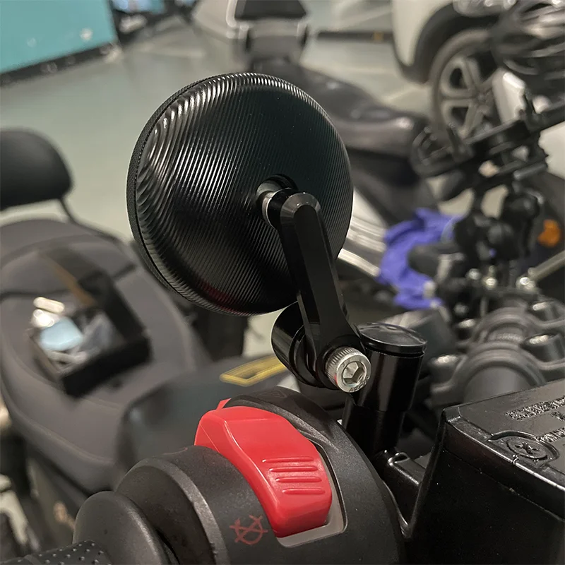 مرايا جانبية للرؤية الخلفية للدراجات النارية ، ألمنيوم ، ريترو ، ميني ، كاواساكي Z750 ، نينجا 250 ، هوندا R1 ، R6 ، FZ6 ، سوزوكي ، ياماها ، جديد ، 8 * ، 10 #2