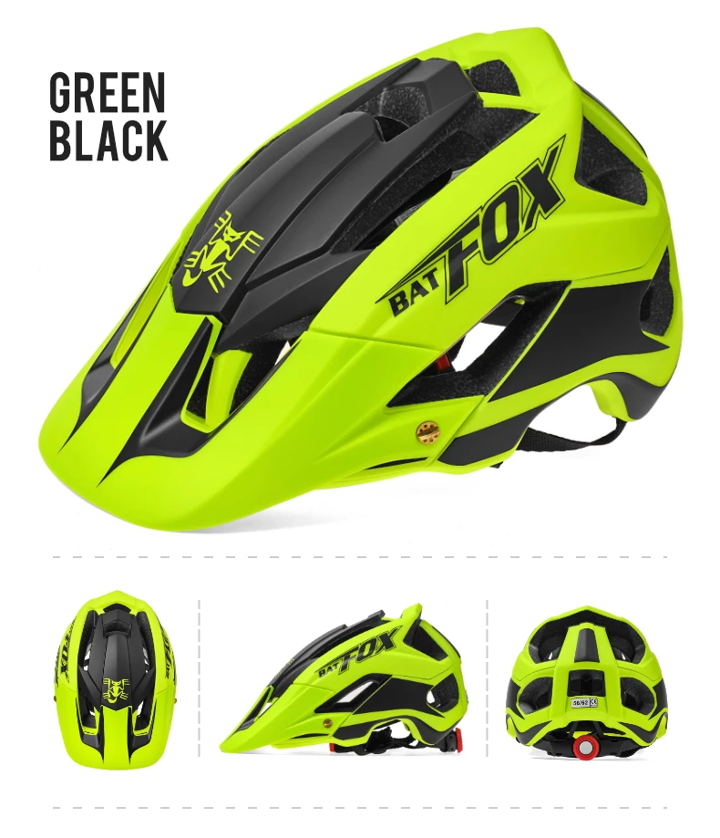 BATFOX Fahrradhelme, stoßfest, verstellbar, atmungsaktiv, für Rennrad, MTB, Fahrradhelm, für Herren und Damen, Casco Ciclismo, Sicherheits-Fahrradausrüstung – Detail 12
