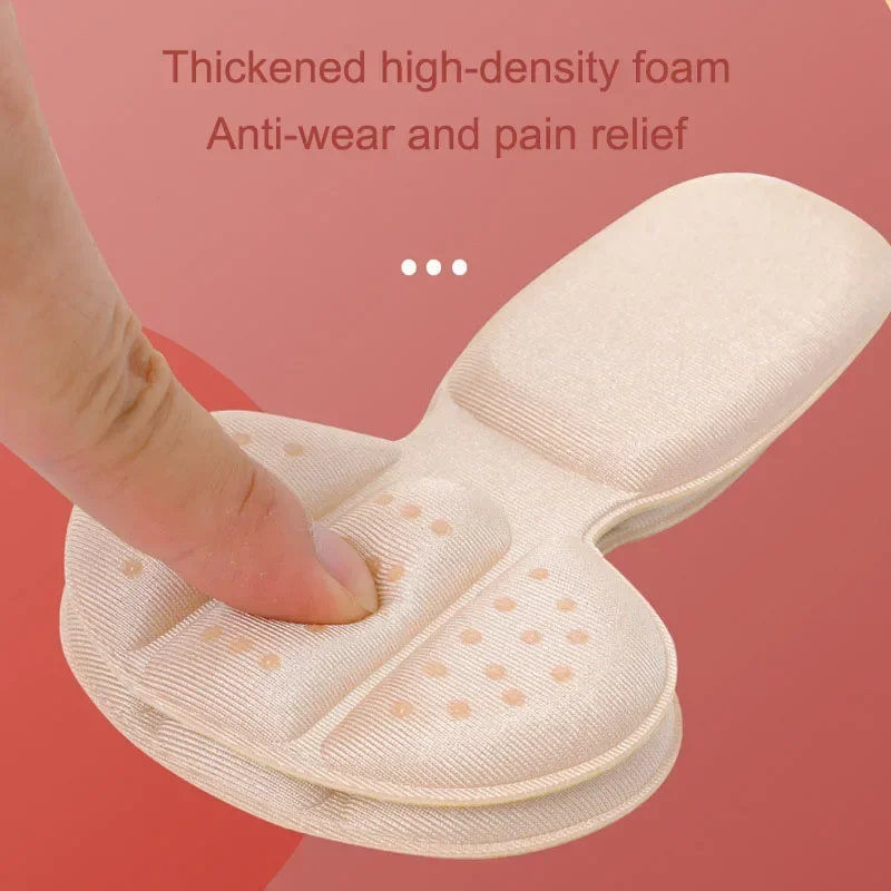 2PCS Heel Stickers Sneakers Heel Protection Pads Women Insoles Adjust Size Half Cushion Heel Inserts T-Shaped Shoe Foot Care Pad