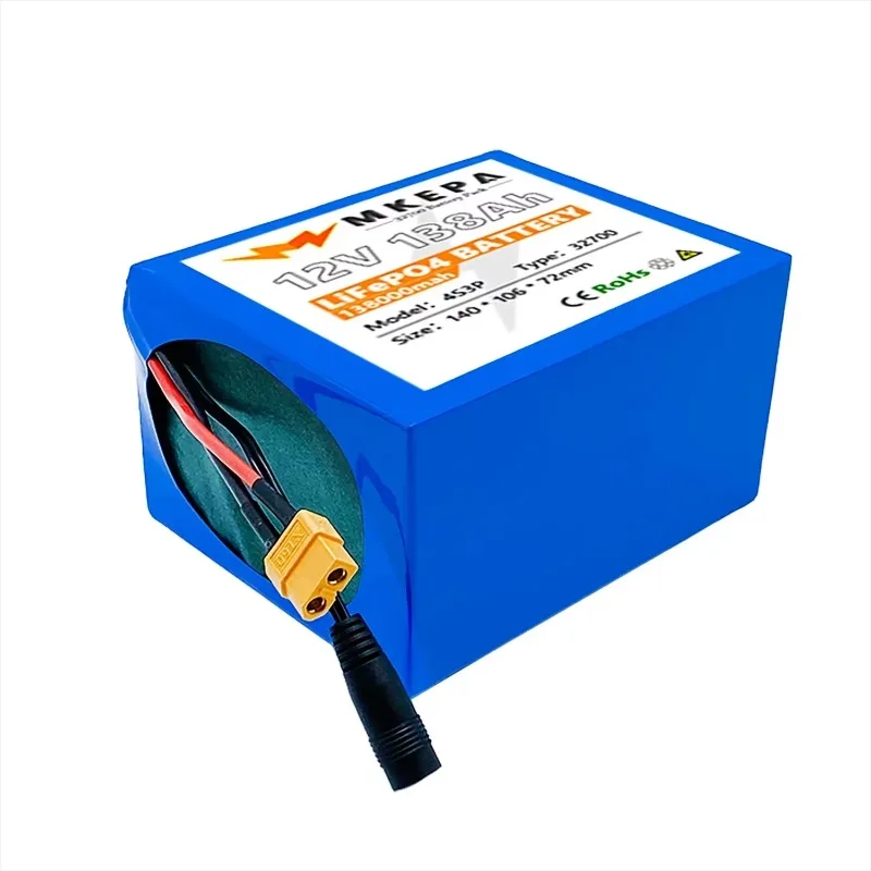 100% Brand New 32700 12V 4S3P Backup Battery Pack with In‑Built 40A Balance BMS for Electric Boats & UPS Units