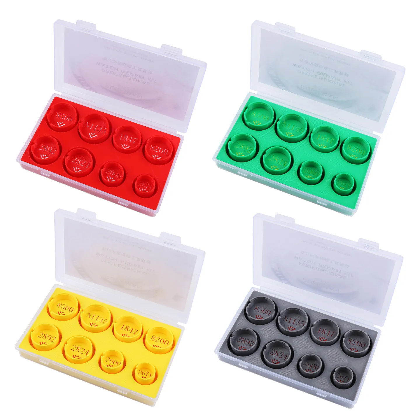 Watch Movement Repair Holder Stand Set, Compatible with 2671 2000 2892 2824 1847 NH35 Calibers, Watchmaker Tool Kit