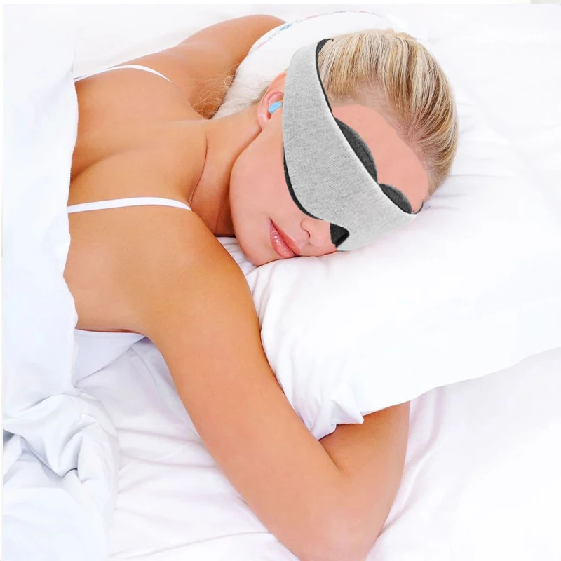 3D Sleep Mask for Women and Men Eye Mask for Sleeping Eye Cover Blackout Masks Weighted Sleeping Pad Black Blindfold Travel