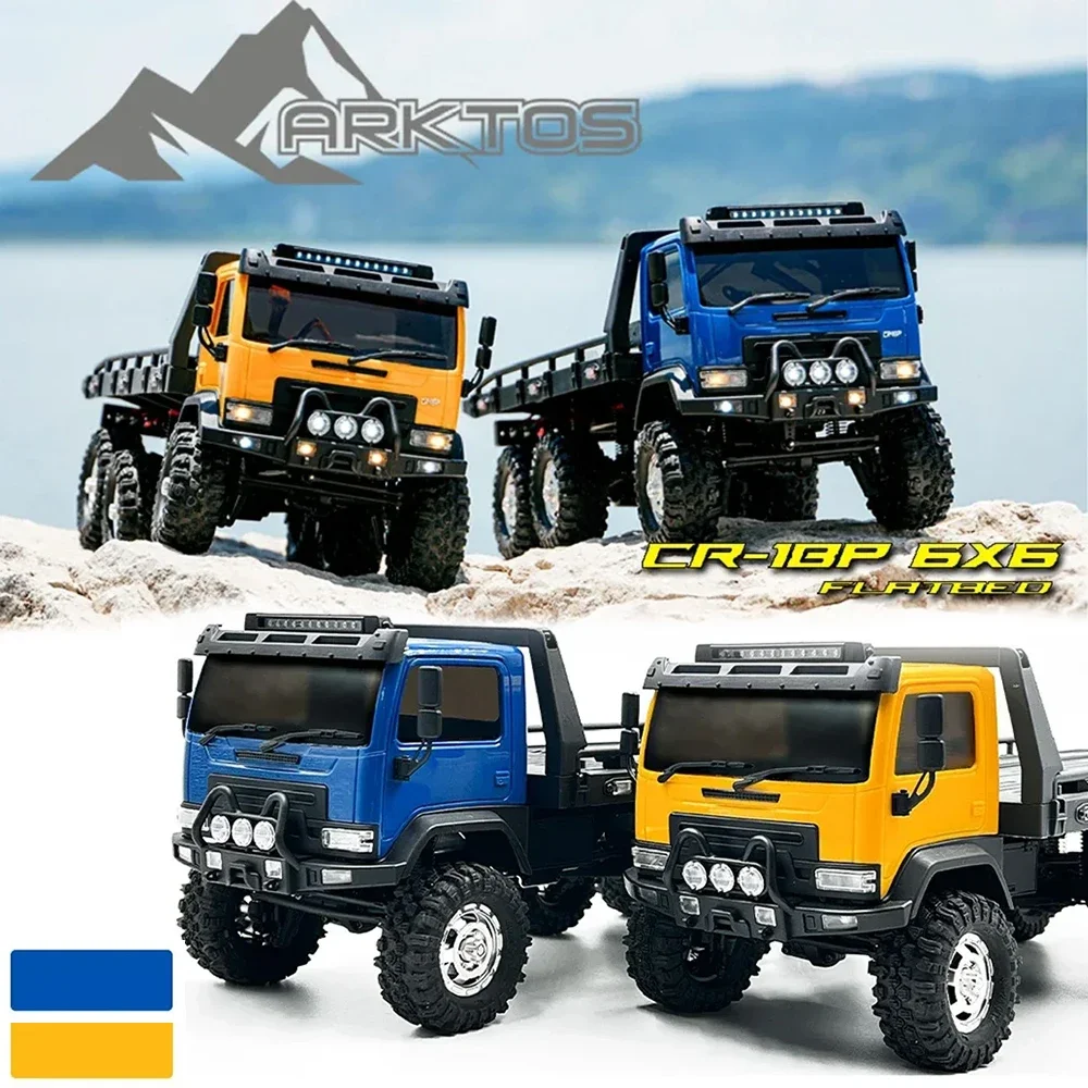 HOBBY PLUS CR18P ARKTOS 6X6 6WD RTR 1/18 RC Electric Remote Control Model Car Rock Crawler Flatbed Trailer Adults Children Toys