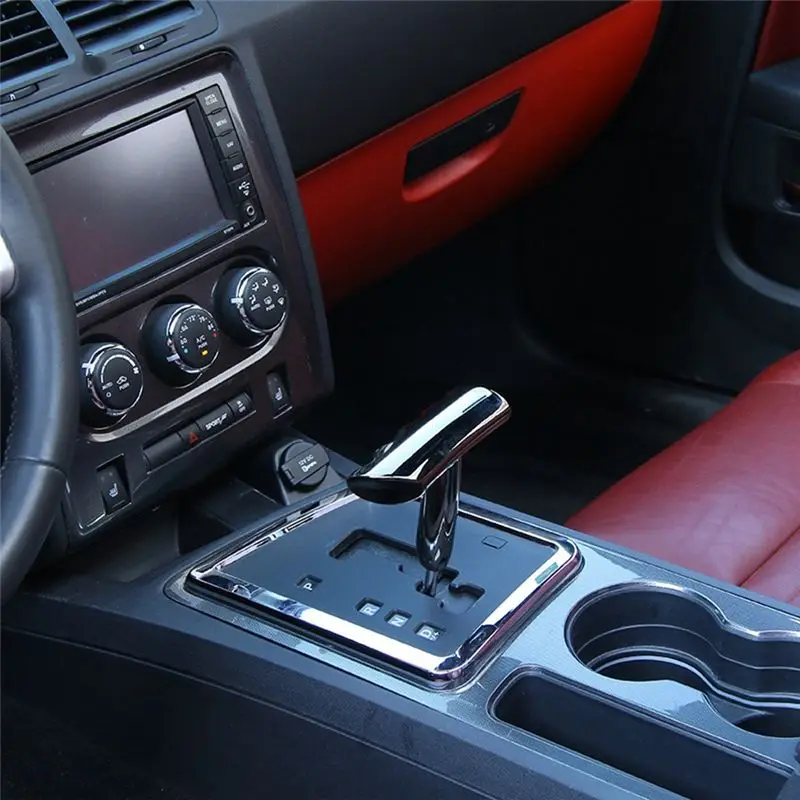 ABHX-ABS T-Handle Shifter Shift Knob Gear Shift Lever For Dodge Challenger Compass