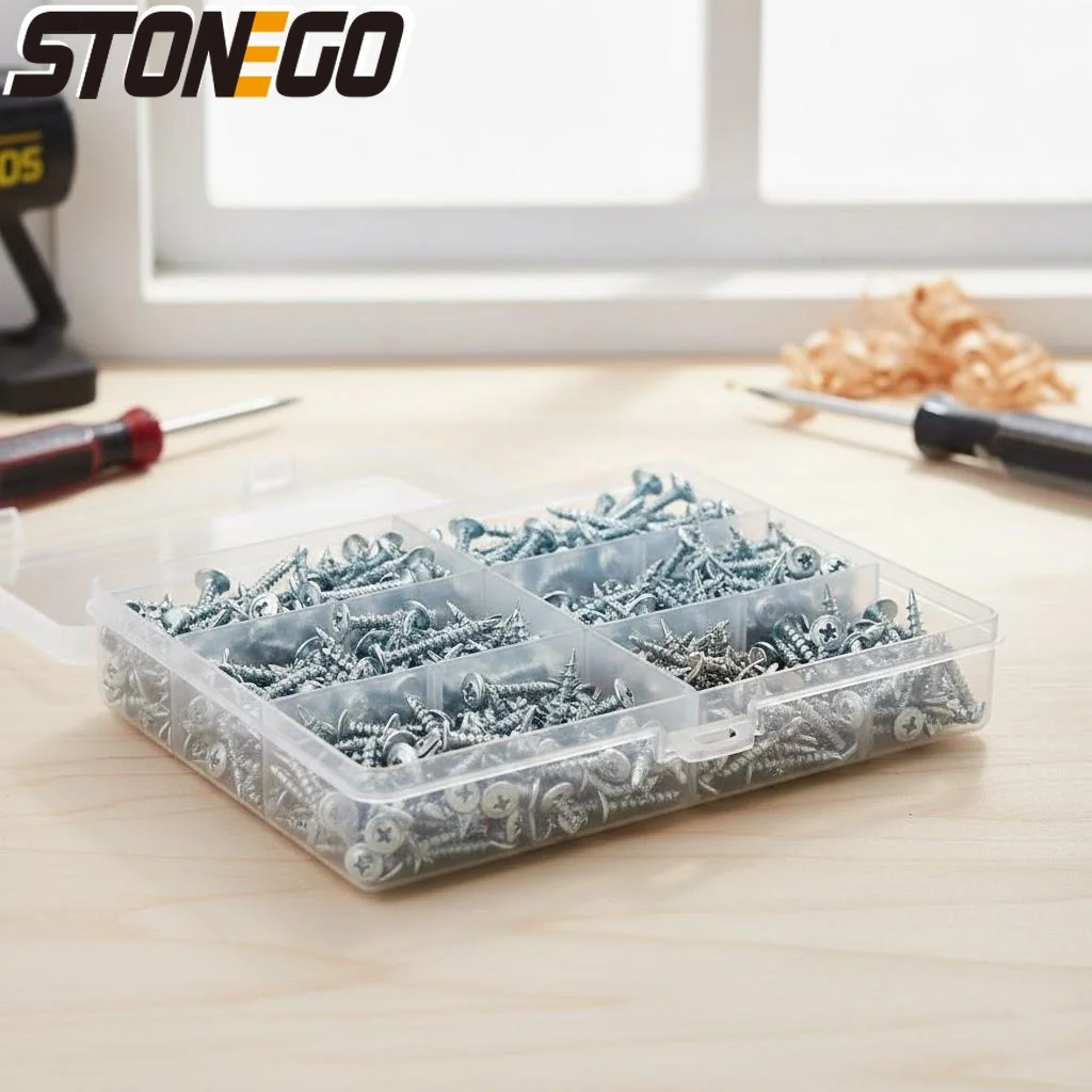 Hexagonal Self Tapping Screws Set 210Pcs 13mm 19mm 25mm 32mm 38mm 50mm Home Improvement Hardware Fasteners