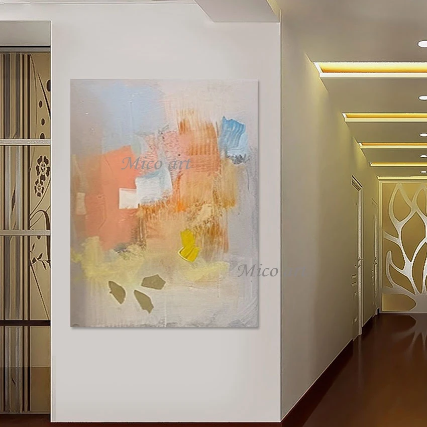 Bedroom Artwork, Frameless Abstract Oil Paintings, Canvas Art Drawing, Modern Kindergarten Wall Decoration Picture, Hot Selling