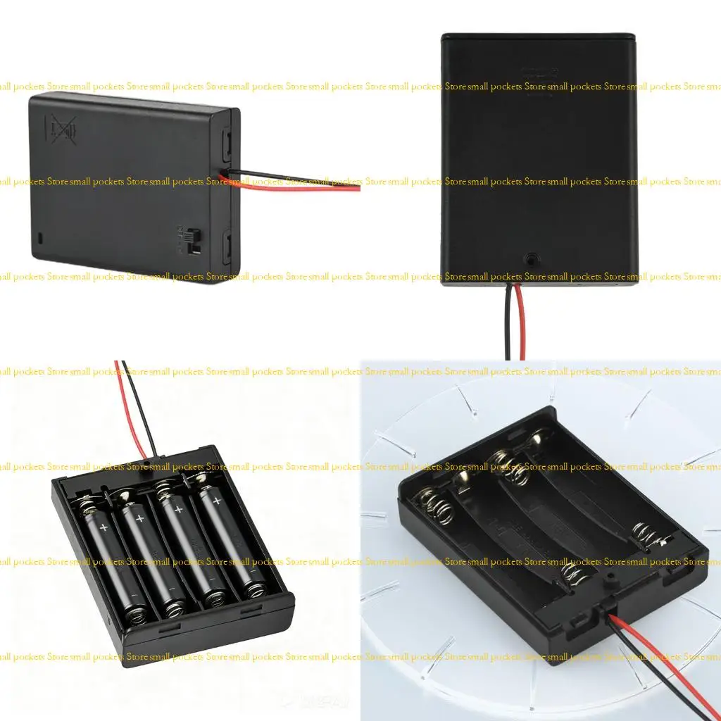 R1WD 4 Slot 3A Battery Holder 6V Corded Connection Spring Mechanism Switcher Control