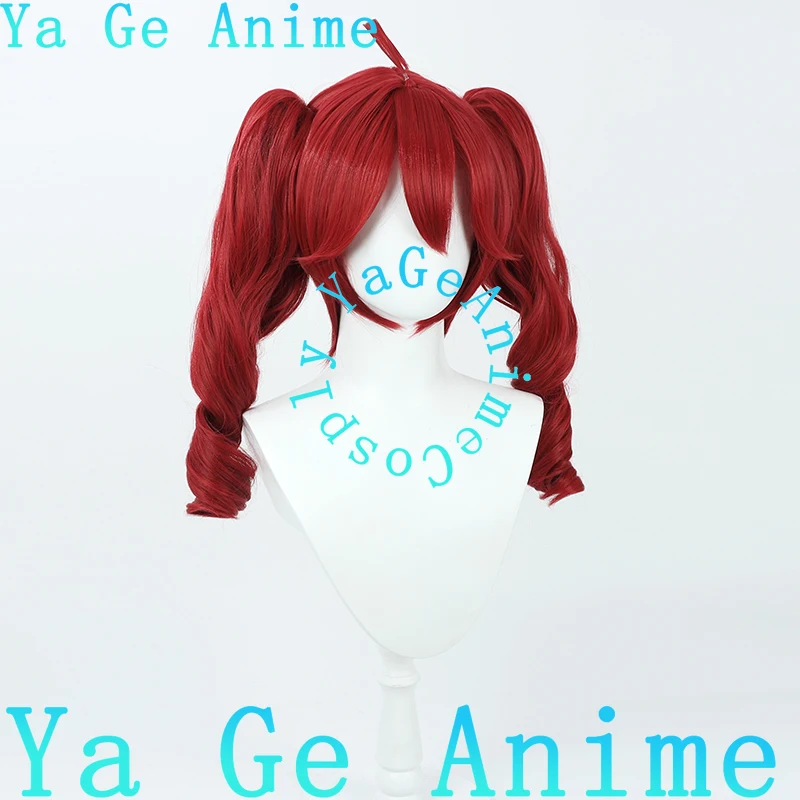 Synthétiseur de banderole virtuel VTuber V Kasane Teto, perruque de Cosplay détachable avec Clip de tigre, cheveux synthétiques pour fête d'halloween