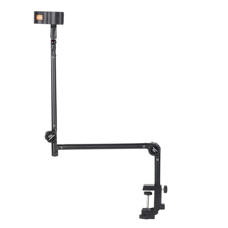 

B63B-Foldable Recording Microphone Holder Suspension Boom Scissor Arm Stand Holder With Mic Clip Table Mounting Clamp