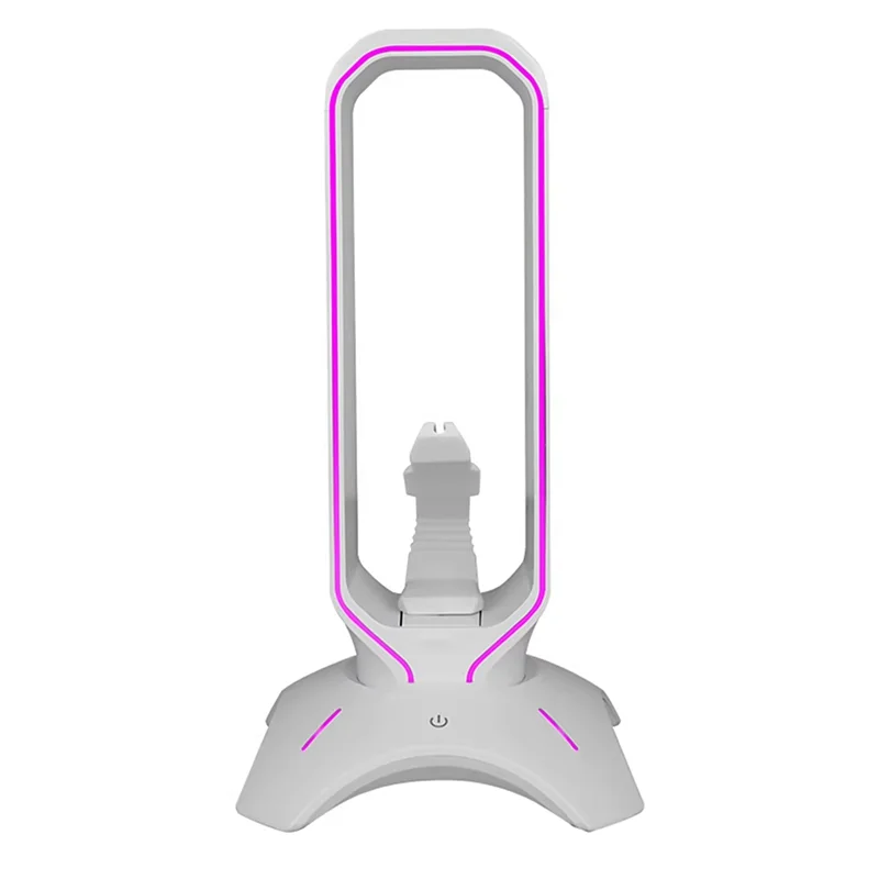 

Подставка для игровых наушников RGB с держателем шнура банджи-мыши, держатель для гарнитуры-вкладышей, полка для наушников для настольного дисплея
