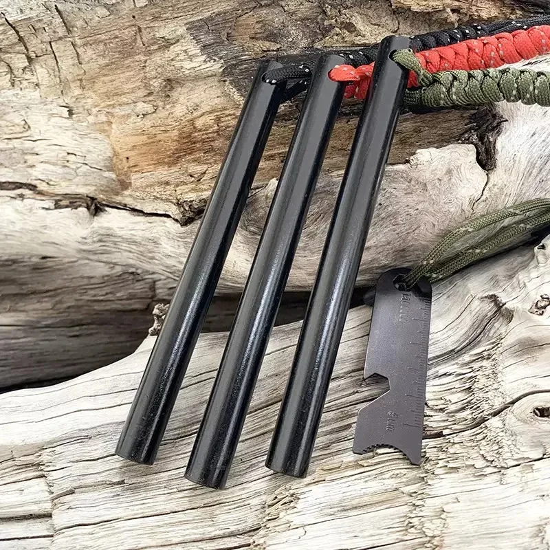 Fire Starter Outdoor Magnesium Flint Rod Portable Emergency Firesteel Kit Lighters Smoking Camping Hiking Outdoor Tools view 5