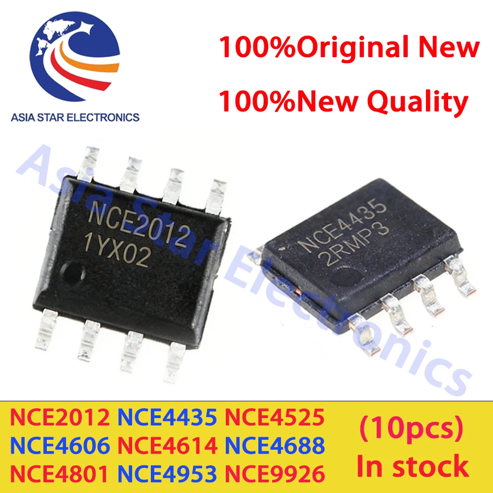(10piece) 100% New NCE2012 NCE4435 NCE4525 NCE4606 NCE4614 NCE4688 NCE4801 NCE4953 NCE9926 SOP-8 Chipset Electronic Components