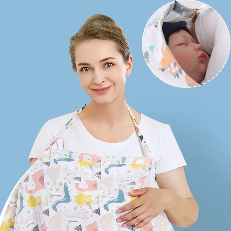 

Breathable Baby Feeding Nursing Covers Mum Breastfeeding Nursing Poncho Cover Up Adjustable Privacy Apron Outdoors Nursing Cloth