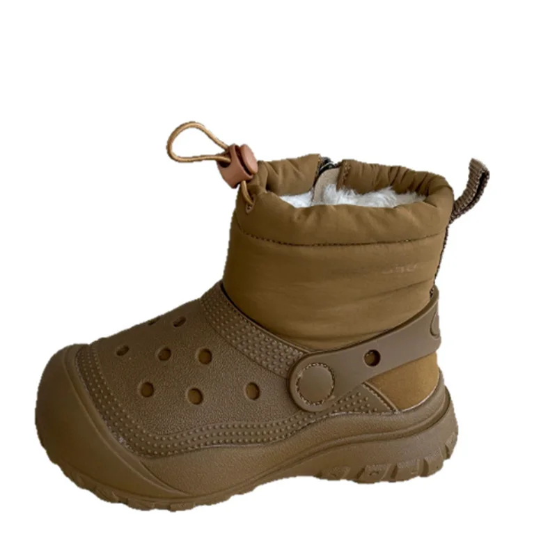 

New Winter Children Snow Boots Waterproof Warm Plush Outdoor Kids Shoes Non-slip Fashion Girls Boys Cotton Boots EU 26-37