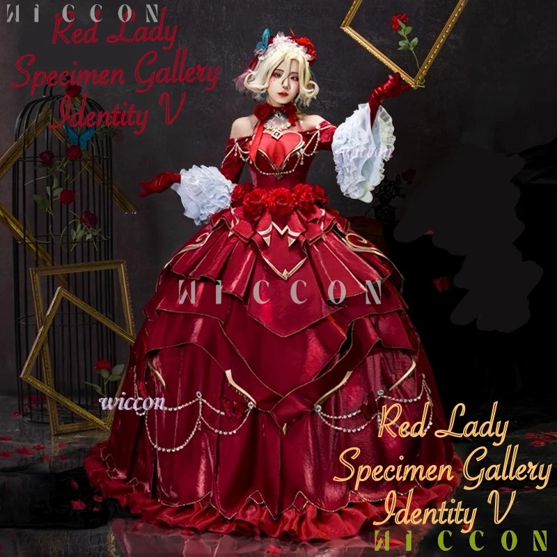 

Identity V Specimen Gallery Bloody Queen Official Cosplay Costume Women's Long Dress Game Full Of Suit Character Roleplay Outfit