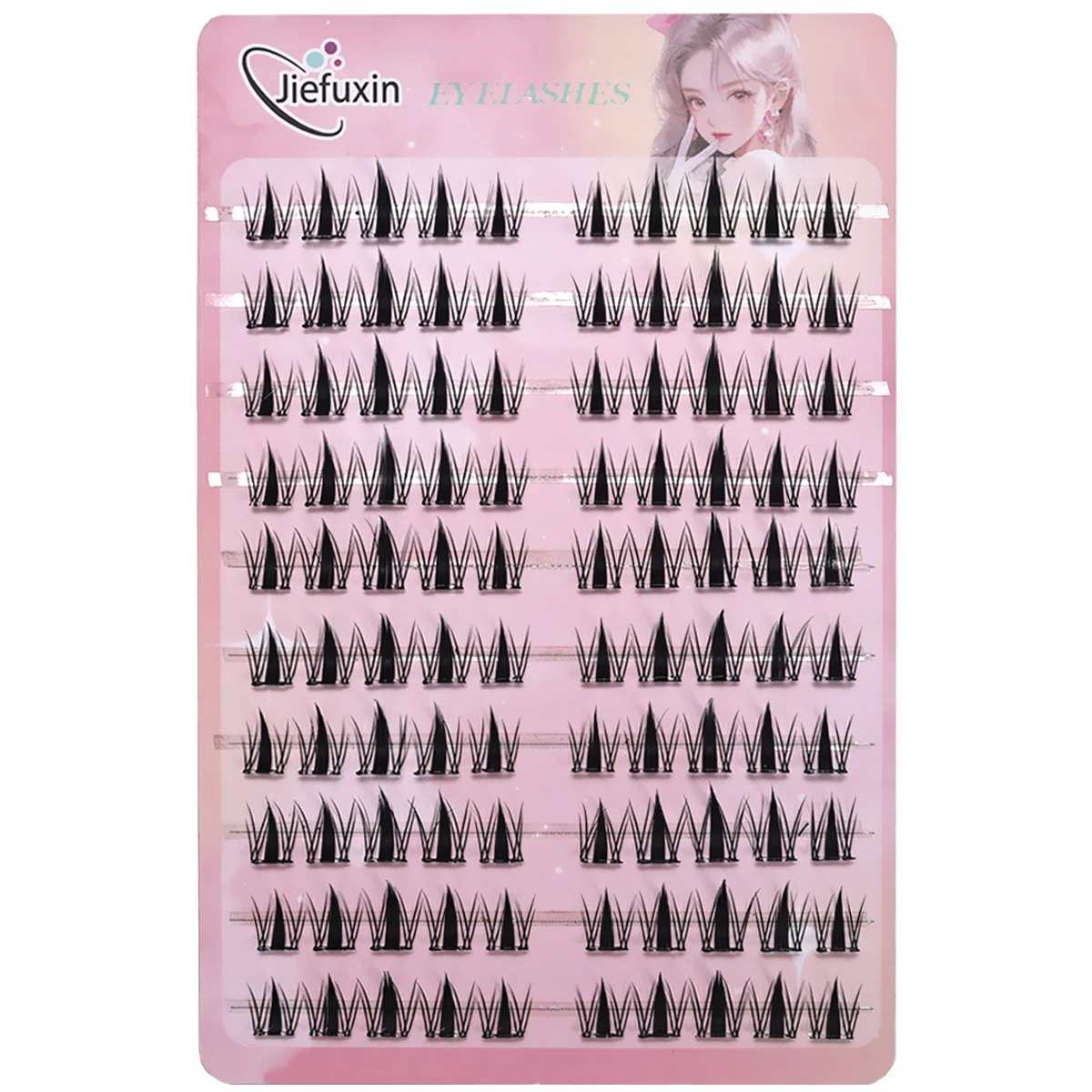 Wimperncluster ohne Kleber: Sonnenblumen-Design, Fuchsauge und Hundestil mit Ahornblatt, 3-stufiges Auftragen, natürliche Manga-Wimpern für Anfänger – Detail 6