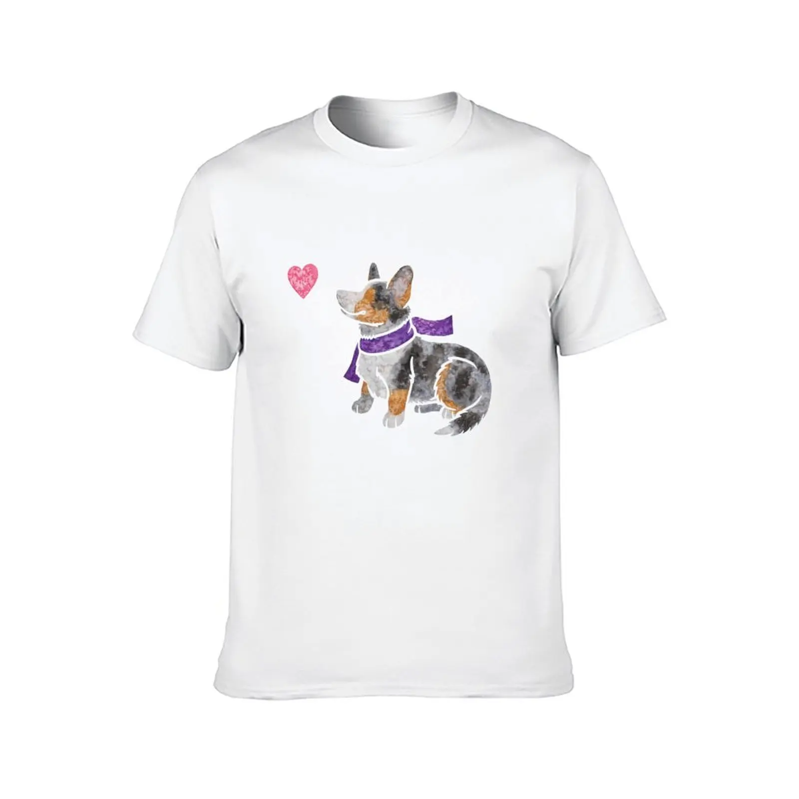 Watercolour Cardigan Welsh Corgi dog T-Shirt cotton t shirt pack cotton t shirts high quality T-Shirt